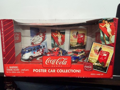Coca cola poster die cast - coca-cola,